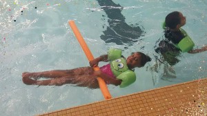 Swimming at the Y.